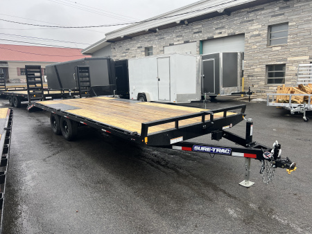 New 2026 Sure-Trac 8.5x22 (19+3) 10K Low Profile Deckover Trailer
