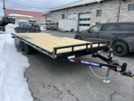 New 2026 Sure-Trac 8.5x20 10K Low Profile Flat Deck Deckover Trailer