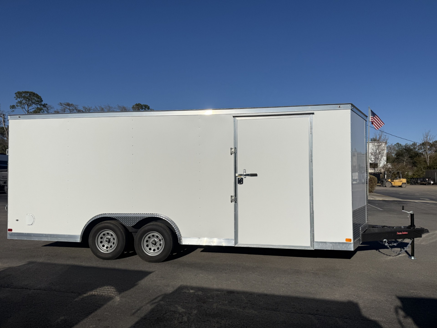 New TX8.5X20TA2 Texas Trailers 8.5' x 20' Cargo / Enclosed Trailer w/ Ramp Door & 48" Side Door