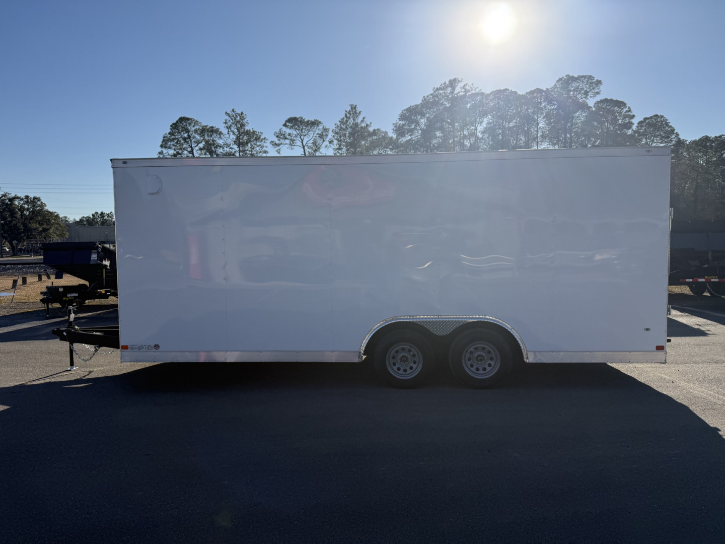 New TX8.5X20TA2 Texas Trailers 8.5' x 20' Cargo / Enclosed Trailer w/ Ramp Door & 48" Side Door