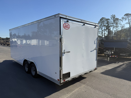 New TX8.5X20TA2 Texas Trailers 8.5' x 20' Cargo / Enclosed Trailer w/ Ramp Door & 48" Side Door