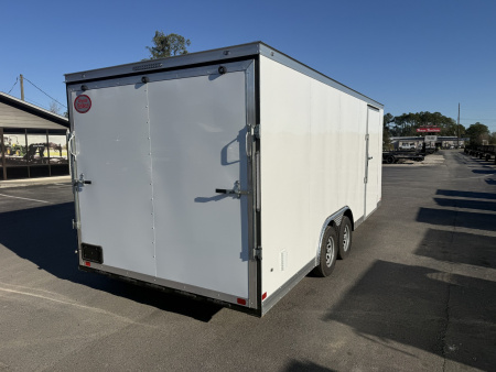 New TX8.5X20TA2 Texas Trailers 8.5' x 20' Cargo / Enclosed Trailer w/ Ramp Door & 48" Side Door