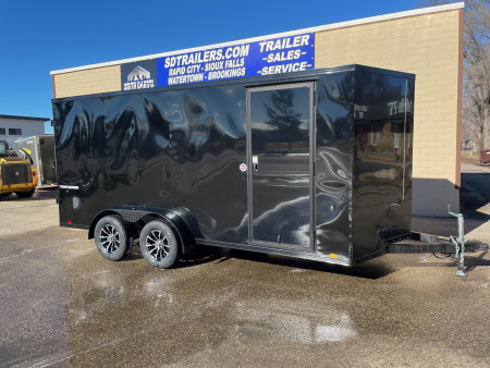New 2026 Formula Trailers 7x16 Cargo / Enclosed Trailer BLK OUT
