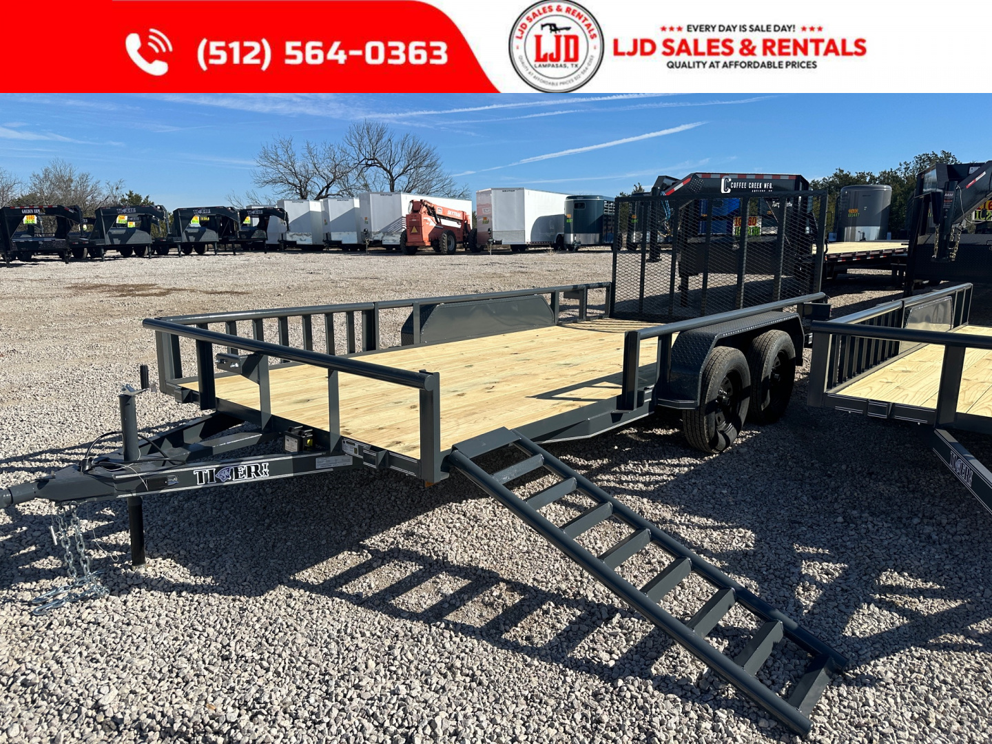 New 2026 Tiger - 83" x 16' Utility Trailer - Brakes