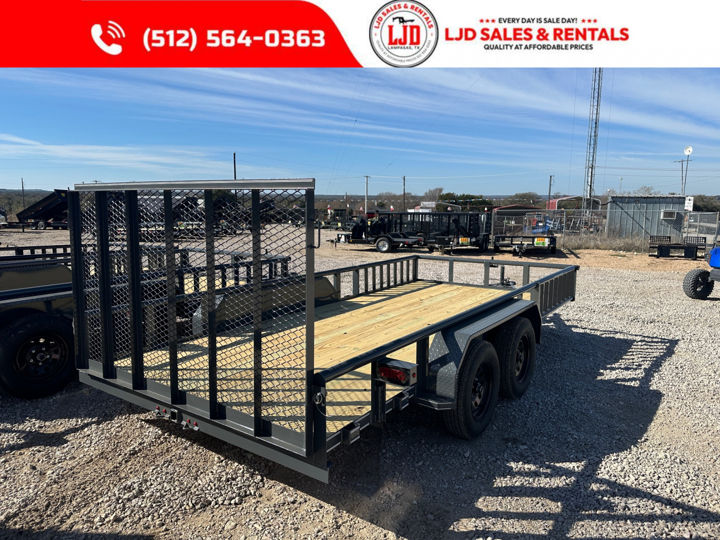 New 2026 Tiger - 83" x 16' Utility Trailer - Brakes