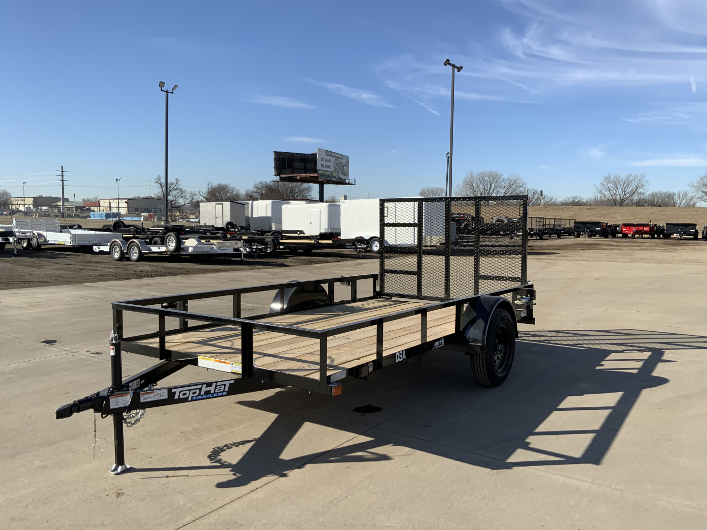 New 2026 Top Hat DSA 77 X 12 Utility Trailer