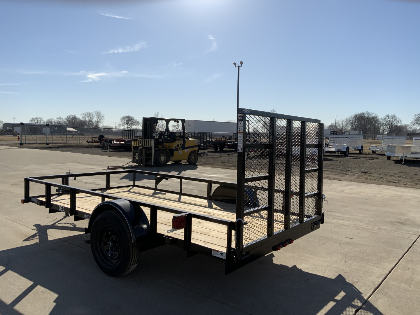 New 2026 Top Hat DSA 77 X 12 Utility Trailer