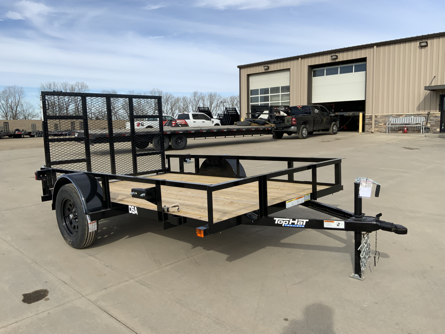 New 2026 Top Hat DSA 77 X 10 Utility Trailer