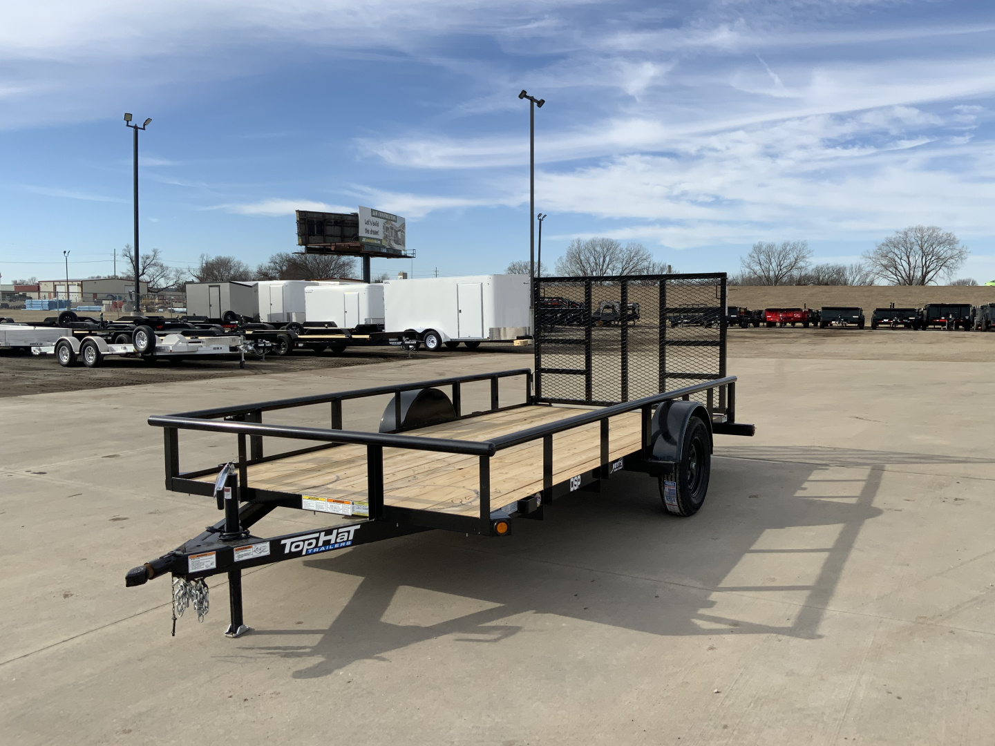 New 2026 Top Hat DSP 77 X 14 Utility Trailer