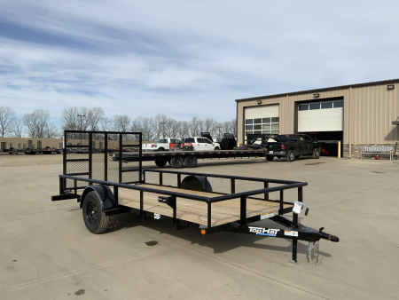 New 2026 Top Hat DSP 77 X 14 Utility Trailer