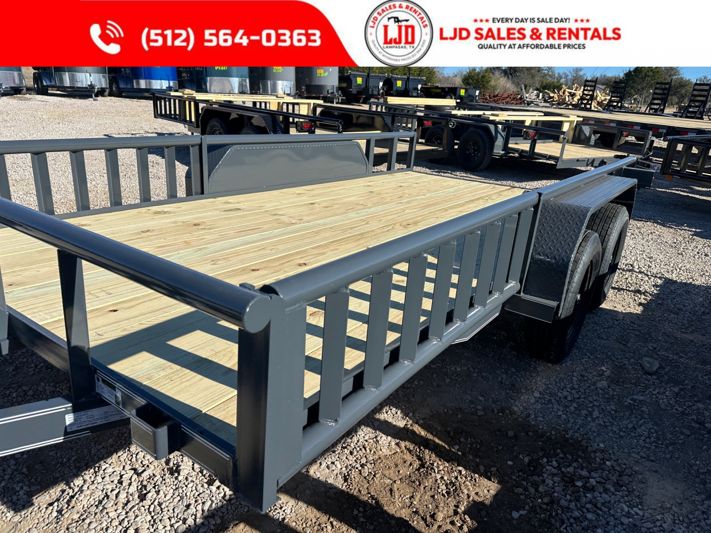 New 2026 Tiger -77" x 14' - Utility Trailer