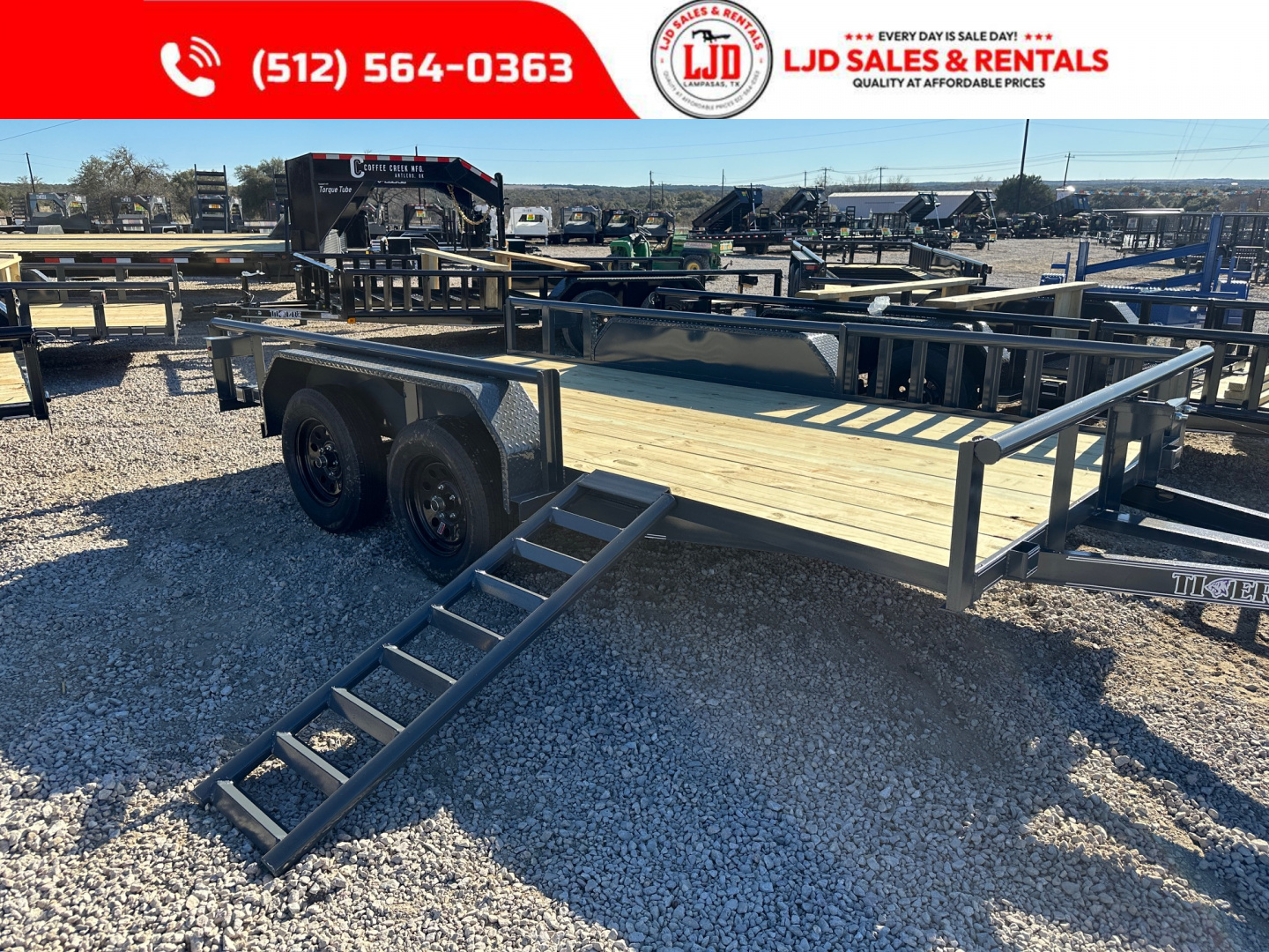 New 2026 Tiger -77" x 14' - Utility Trailer