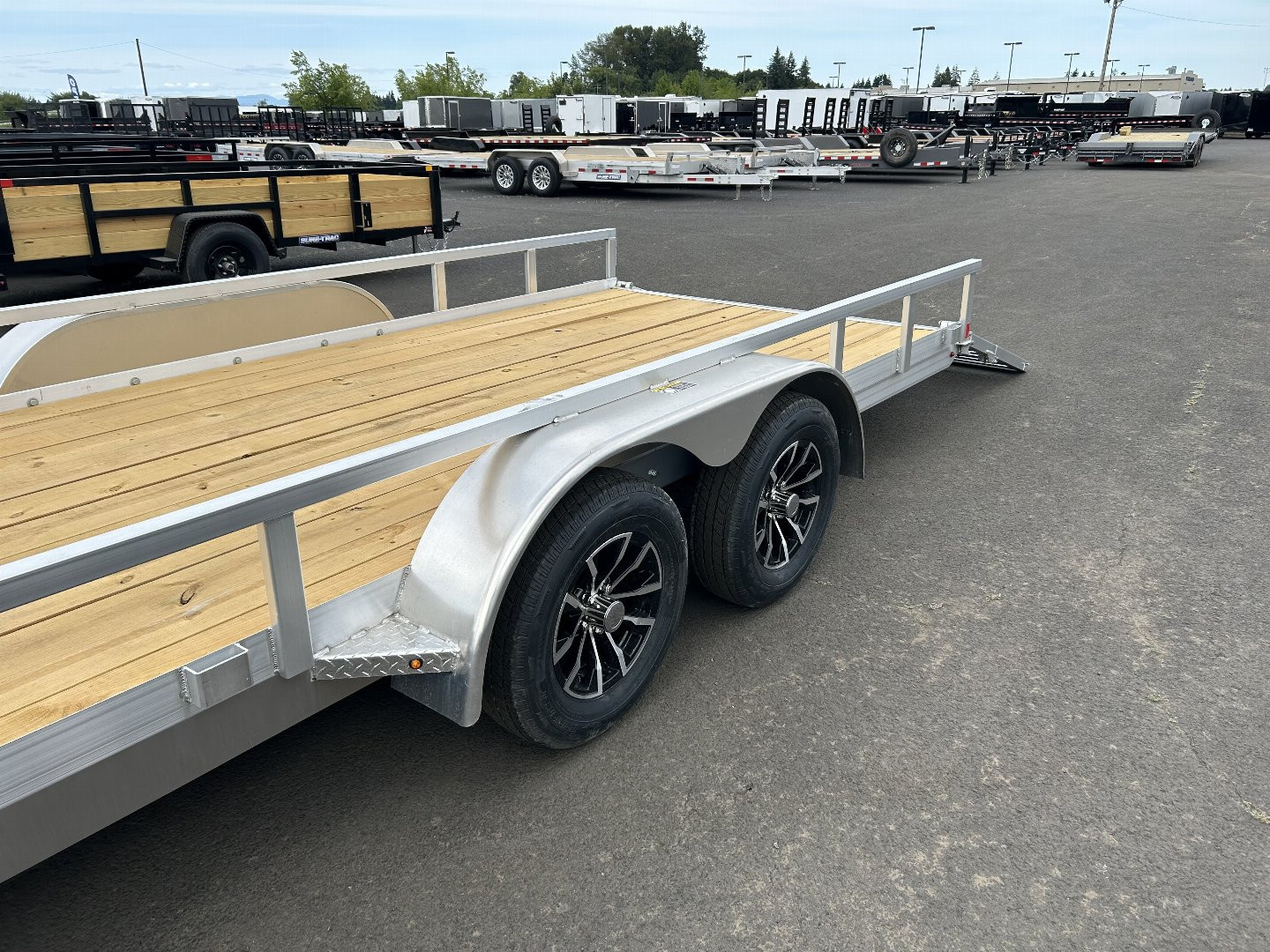 New 2026 H&H 7X20 Aluminum Tube Top Utility Trailer 7K GVWR