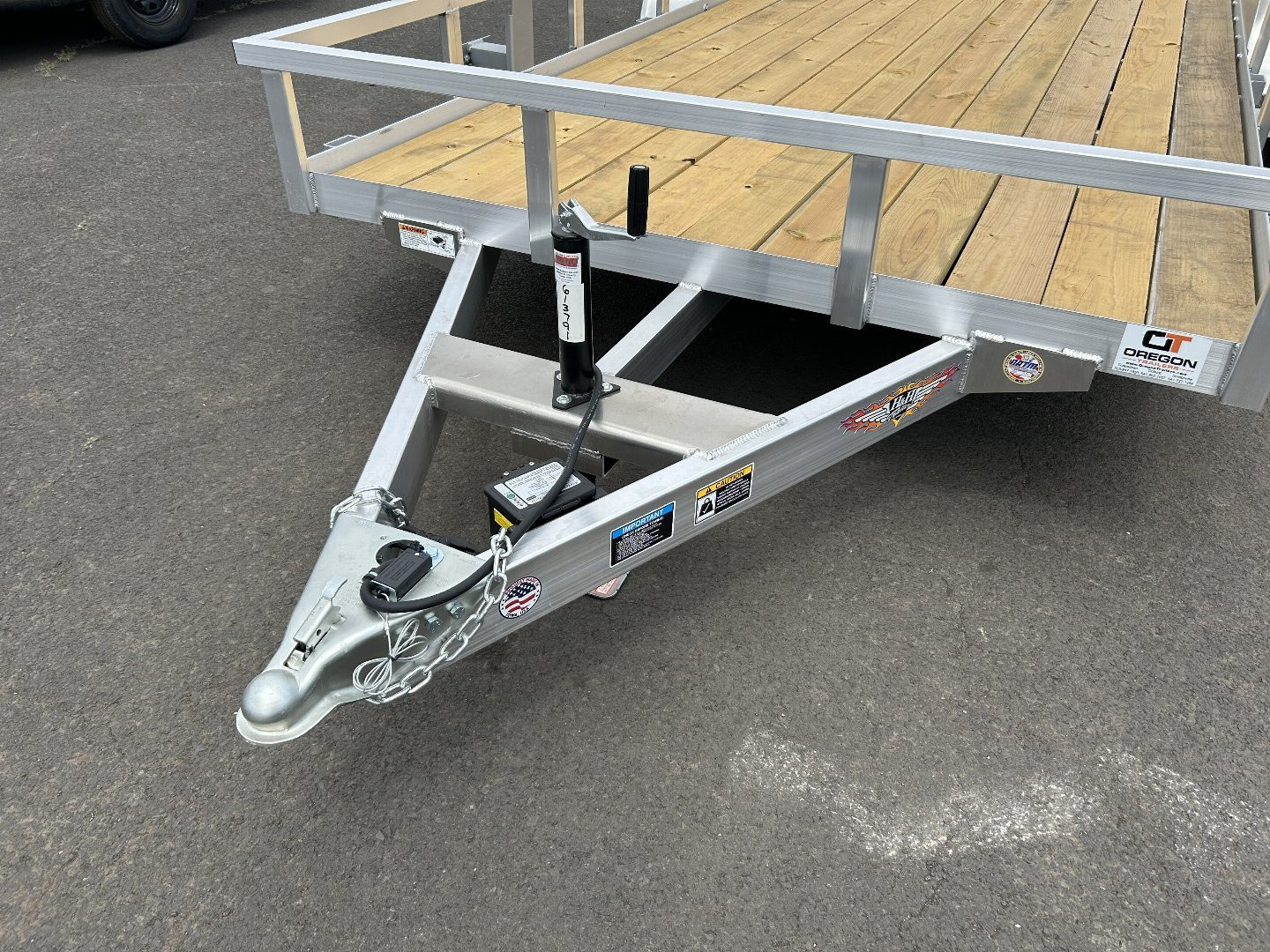 New 2025 H&H 7X18 Open Aluminum Utility Trailer 7K GVWR