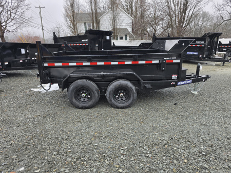 New 2026 Sure-Trac 6x10 10K Dump Trailer- Ramps- Combo Gate- Spare Tire Carrier- Stake Pockets- Integrated Tarp Mount