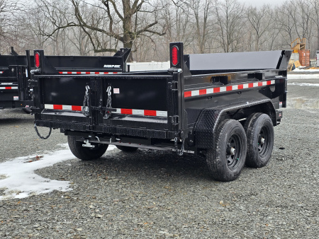 New 2026 Sure-Trac 6x10 10K Dump Trailer- Ramps- Combo Gate- Spare Tire Carrier- Stake Pockets- Integrated Tarp Mount