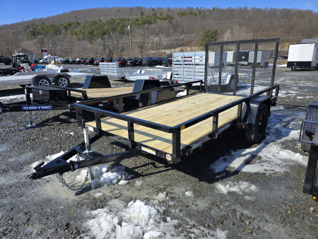 New 2026 Sure-Trac 6x12 3K Tube Top Utility Trailer- Fold Flat Ramp- Self Retained Gate Pin- Spare Tire Mount