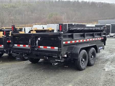 New 2026 Sure-Trac 7x14 14K Dump Trailer- Ramps- Combo Gate- Spare Tire Carrier- Stake Pockets- Integrated Tarp