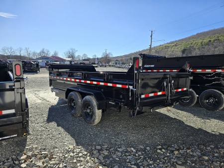 New 2026 Sure-Trac 7x16 14K Dump Trailer- Combo Gate- Tarp Kit- Telescopic Ram- Ramps- Adjustable Coupler- Stake Pockets