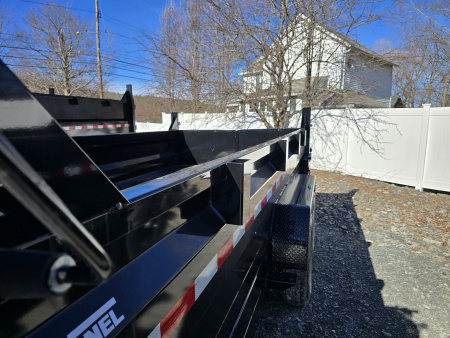 New 2026 Sure-Trac 7x16 14K Dump Trailer- Combo Gate- Tarp Kit- Telescopic Ram- Ramps- Adjustable Coupler- Stake Pockets