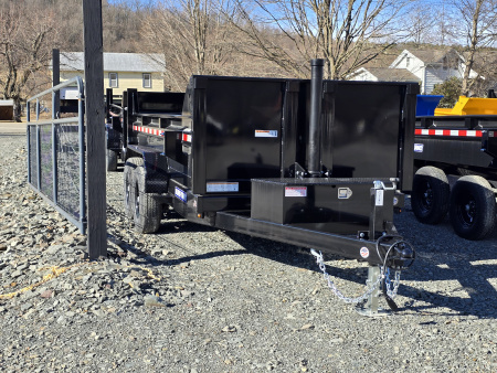 New 2026 Sure-Trac 6x12 10K Dump Trailer- Combo Gate- Ramps- Telescopic Lift- Spare Tire Carrier- Integrated Tarp Mount- Stake Pockets