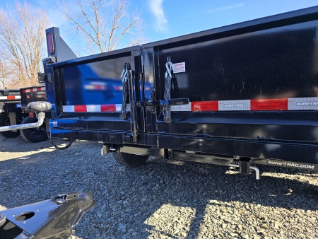 New 2026 Sure-Trac 6x12 10K Dump Trailer- Combo Gate- Ramps- Telescopic Lift- Spare Tire Carrier- Integrated Tarp Mount- Stake Pockets