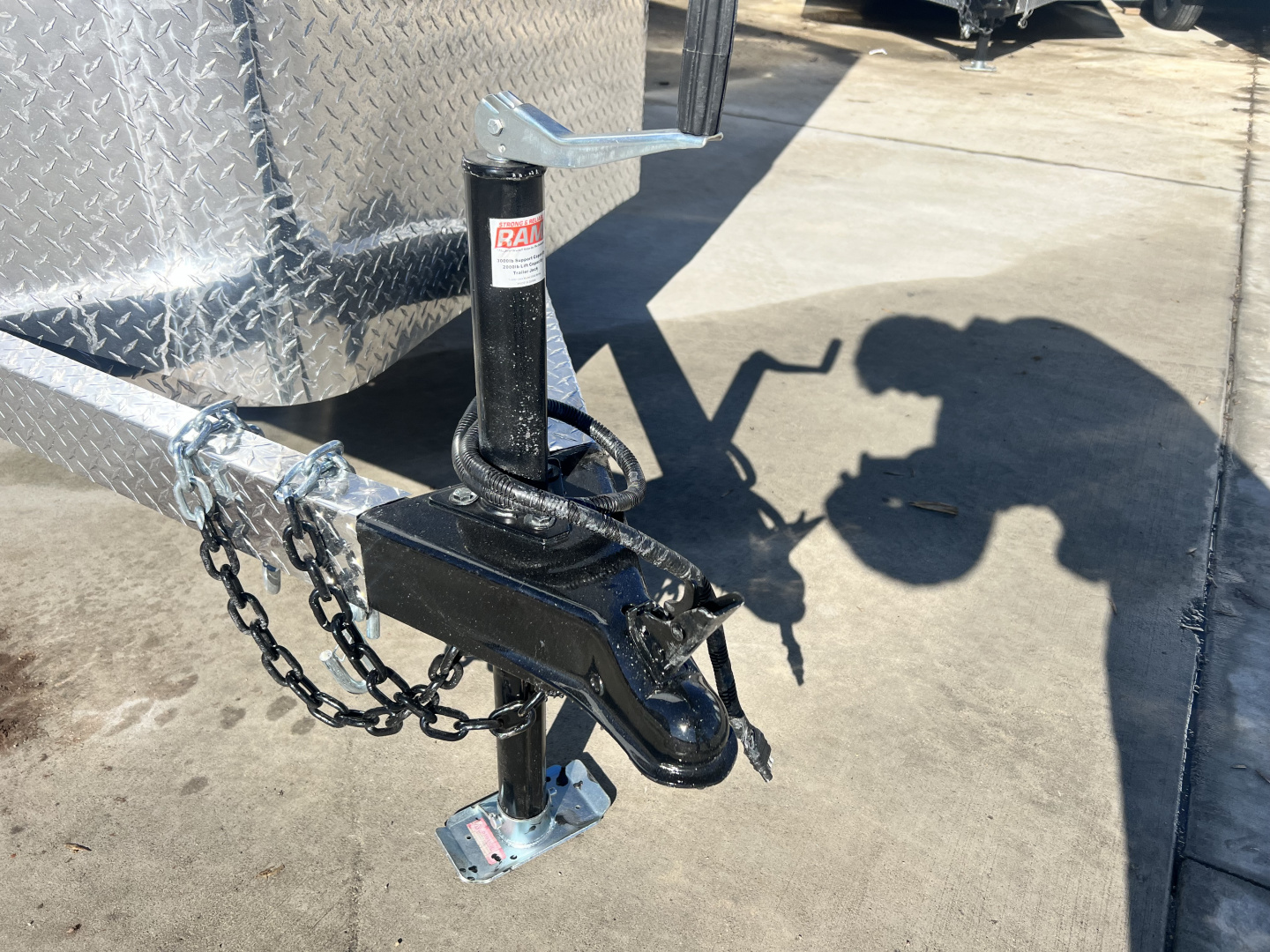 New 2026 Bighorn R&M 6x10+ 2V 6 inches Taller 78” Enclosed Rear Ramp Cargo Trailer