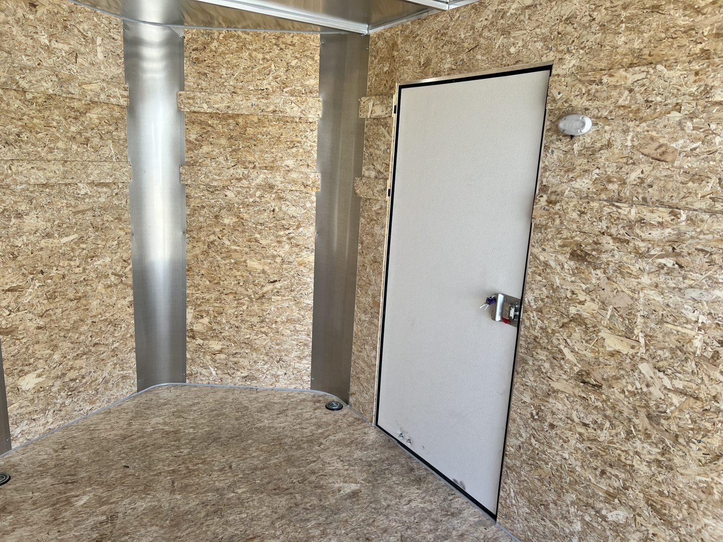 New 2026 Bighorn R&M 6x10+ 2V 6 inches Taller 78” Enclosed Rear Ramp Cargo Trailer