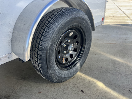 New 2026 Bighorn R&M 6x10+ 2V 6 inches Taller 78” Enclosed Rear Ramp Cargo Trailer