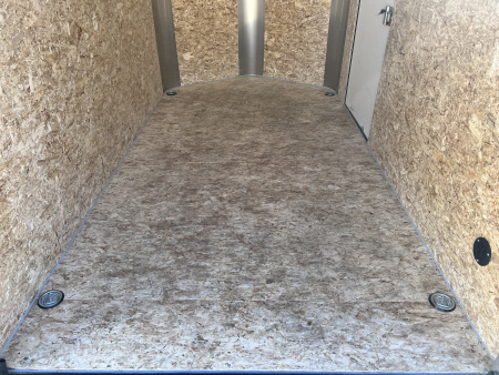 New 2026 Bighorn R&M 6x10+ 2V 6 inches Taller 78” Enclosed Rear Ramp Cargo Trailer