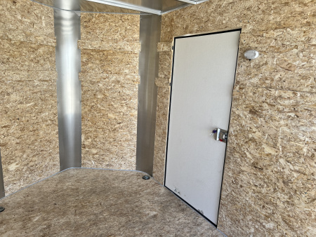 New 2026 Bighorn R&M 6x10+ 2V 6 inches Taller 78” Enclosed Rear Ramp Cargo Trailer