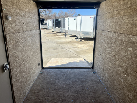 New 2026 Bighorn R&M 6x10+ 2V 6 inches Taller 78” Enclosed Rear Ramp Cargo Trailer