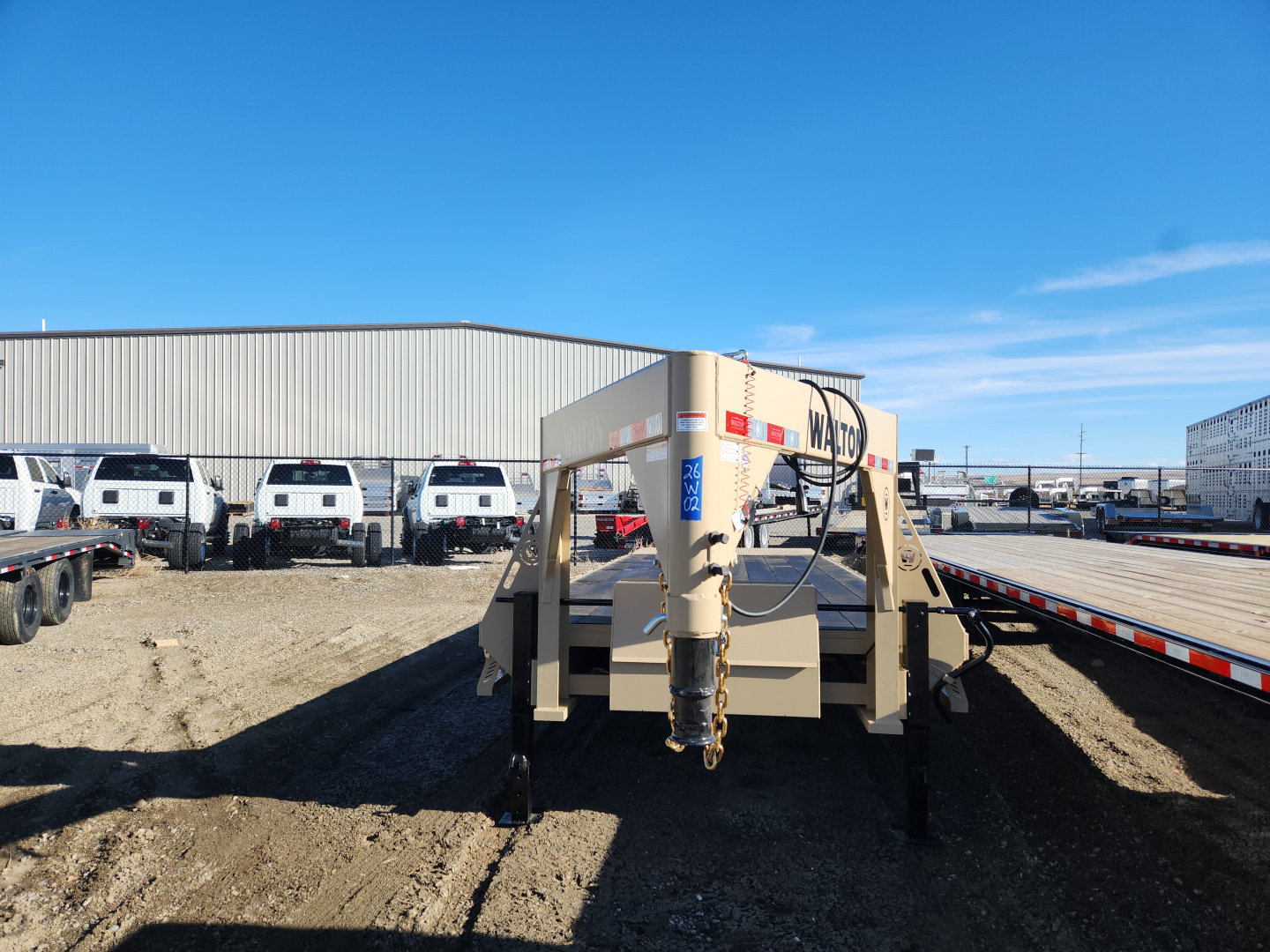 New 2026 Walton Trailer 26' GN FLATBED, WITH 8K AXLES Flatbed Trailer