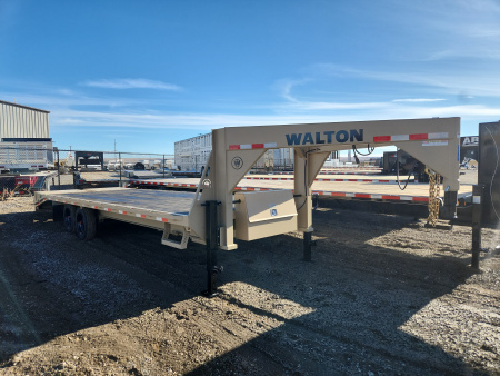 New 2026 Walton Trailer 26' GN FLATBED, WITH 8K AXLES Flatbed Trailer