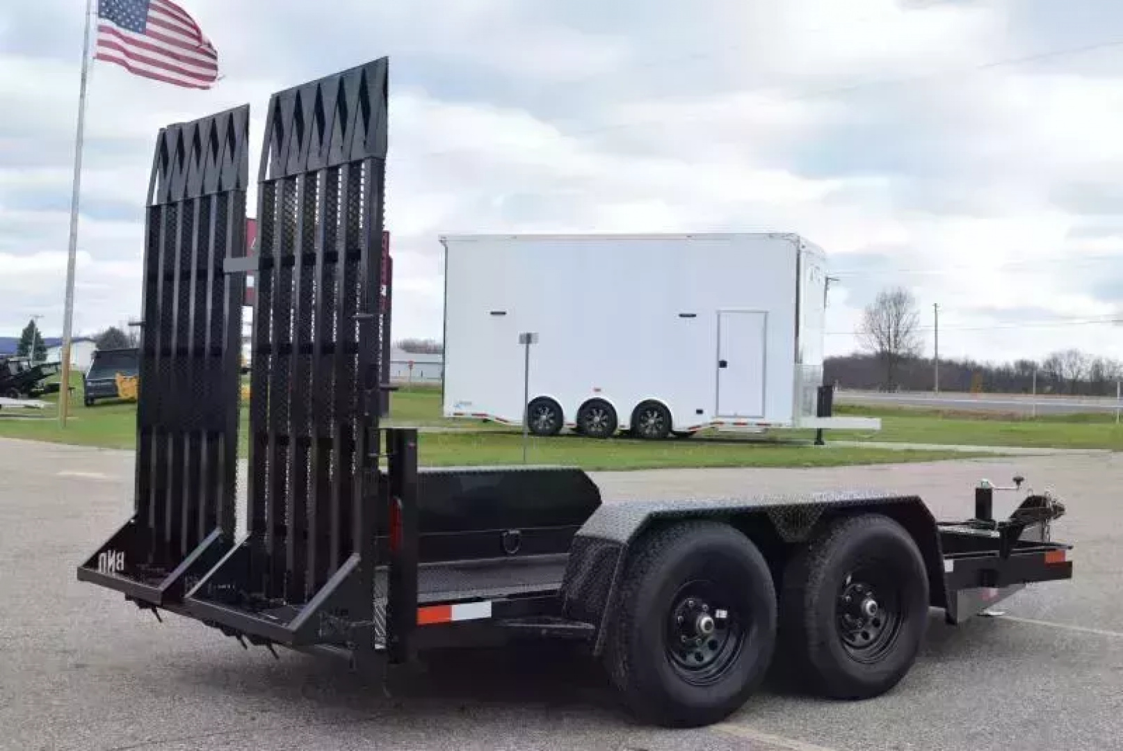 New BND 6x12 SCISSOR LIFT TRAILER w/ 5200LB AXLES