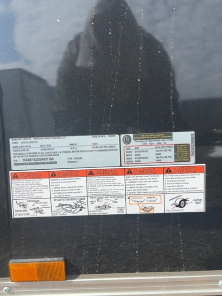 New 2026 Spartan Cargo SP7X16TA Cargo / Enclosed Trailer