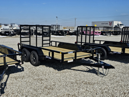 New 2026 Sure-Trac 7 x 12 7K Tube Top Utility Trailer