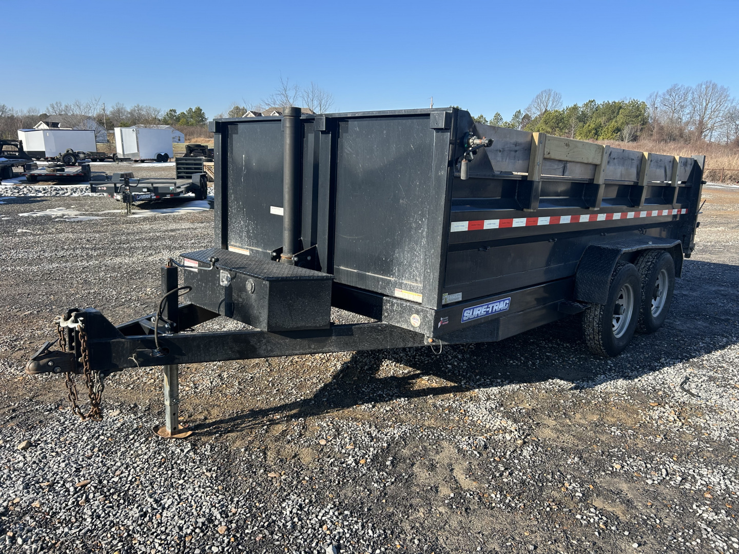 Used 2019 Sure-Trac 83"x14' 14k Dump Trailer