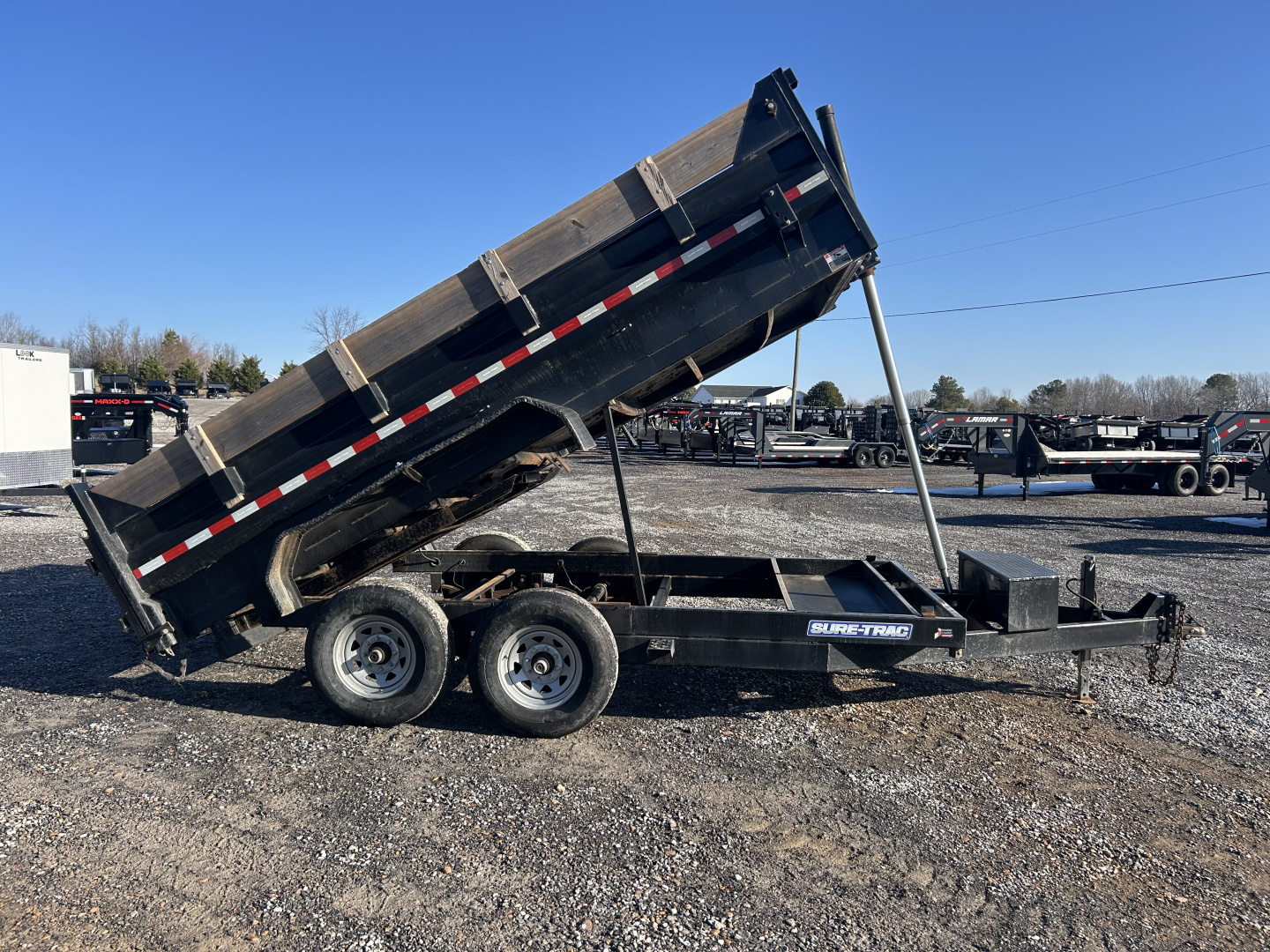 Used 2019 Sure-Trac 83"x14' 14k Dump Trailer