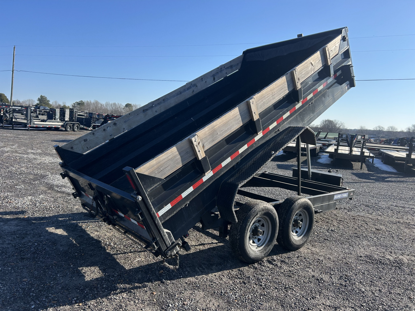 Used 2019 Sure-Trac 83"x14' 14k Dump Trailer