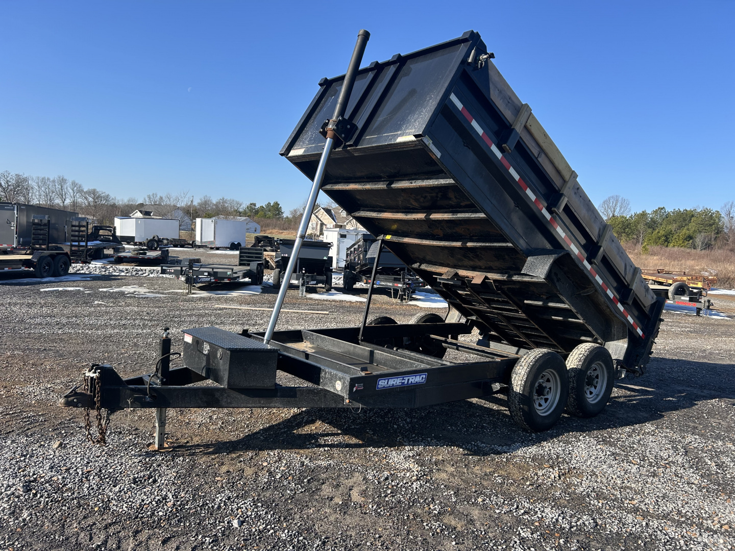 Used 2019 Sure-Trac 83"x14' 14k Dump Trailer