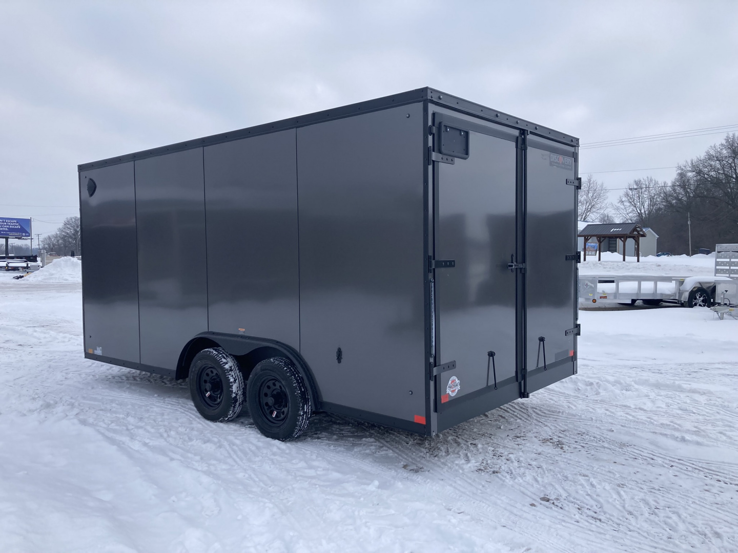 New 2026 Discovery 8.5x16 Cargo Trailer - Rear Double Doors