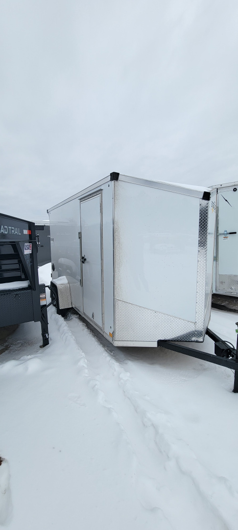 New 2026 Stealth Trailers 6X12 3k WHITE RAMP W/ SPOILER Cargo / Enclosed Trailer