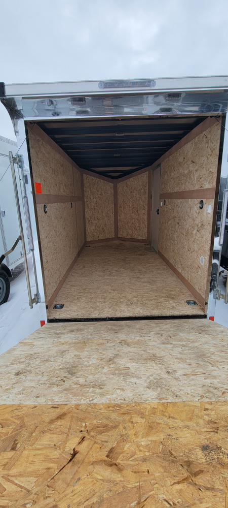 New 2026 Stealth Trailers 6X12 3k WHITE RAMP W/ SPOILER Cargo / Enclosed Trailer