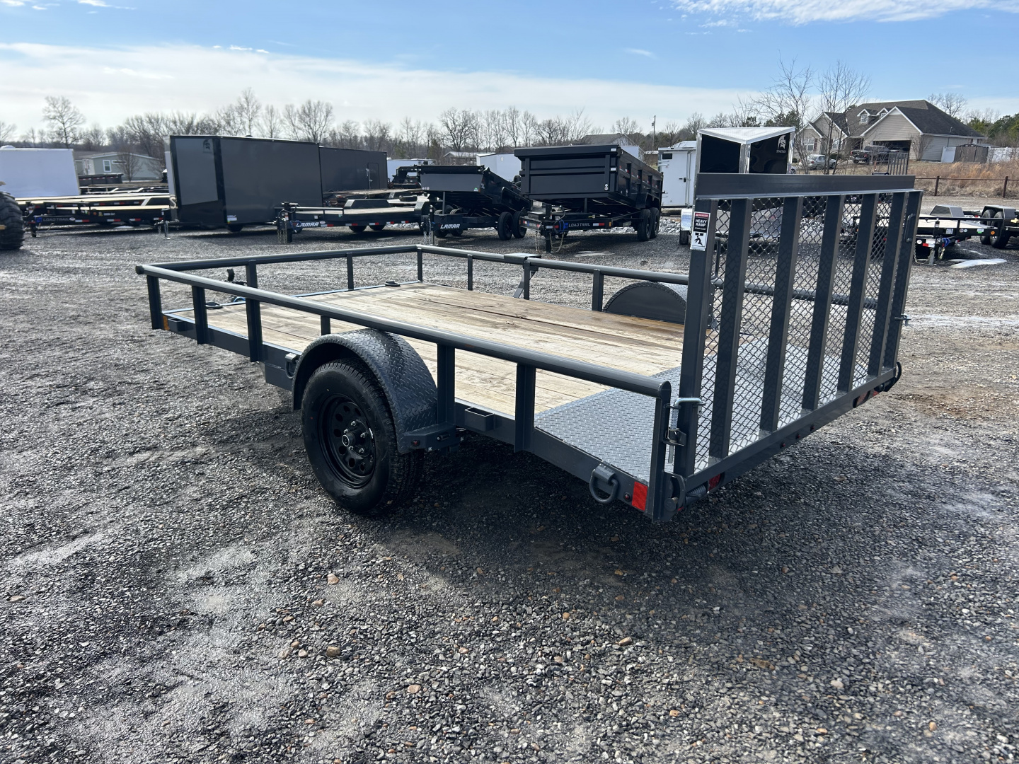 Used 2026 Lamar Utility Trailer | 83" x 12' | 3k GVWR