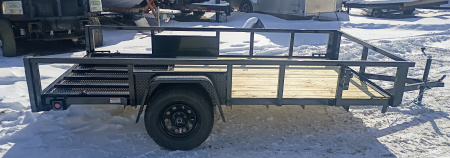 New 2026 Quality Steel and Aluminum 74x12 SA Utility Trailer Utility Trailer