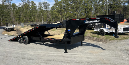 New 2026 Diamond C Trailers DET210GN-26 Tilt Trailer, #16,880 Payload, (6ft Stationary Deck + 20ft Tilt =26ft )