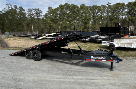 New 2026 Diamond C Trailers DET210 Tilt Trailer 8.5x24, #17,230 Payload, 10K AXLES !!!