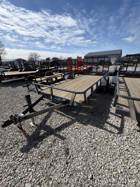 New 2026 RAWMAXX UTX1477BP3.5K Utility Trailer 77X14 SA (GVW:2990) SHADOW GRAY