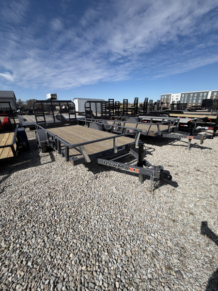 New 2026 RAWMAXX UTX1477BP3.5K Utility Trailer 77X14 SA (GVW:2990) SHADOW GRAY